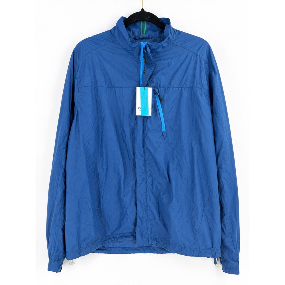 Robert Graham Windbreaker Jacket Mens 3XL Navy La Palma Woven Tailored  NWT